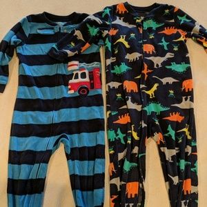 Carter's footed sleeping onesies
